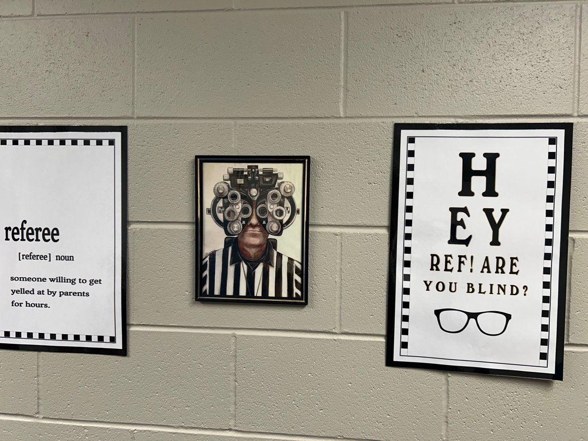 The ref room in Greybull, WY cracks me up!