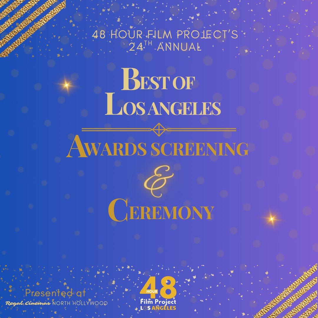 Join us at the 24th Annual Best of LA Awards Screening &amp; Ceremony on Sept 10 at Regal Cinemas North Hollywood! 🏆 The Best Film advances to Filmapalooza 2026 in Lisbon, with a shot at Cannes 2026! 🌍
🎟️ Tickets: ab-aut.ticketbud.com/48lafilmfest

#bestofla #la48hfp2025 #filmfestival