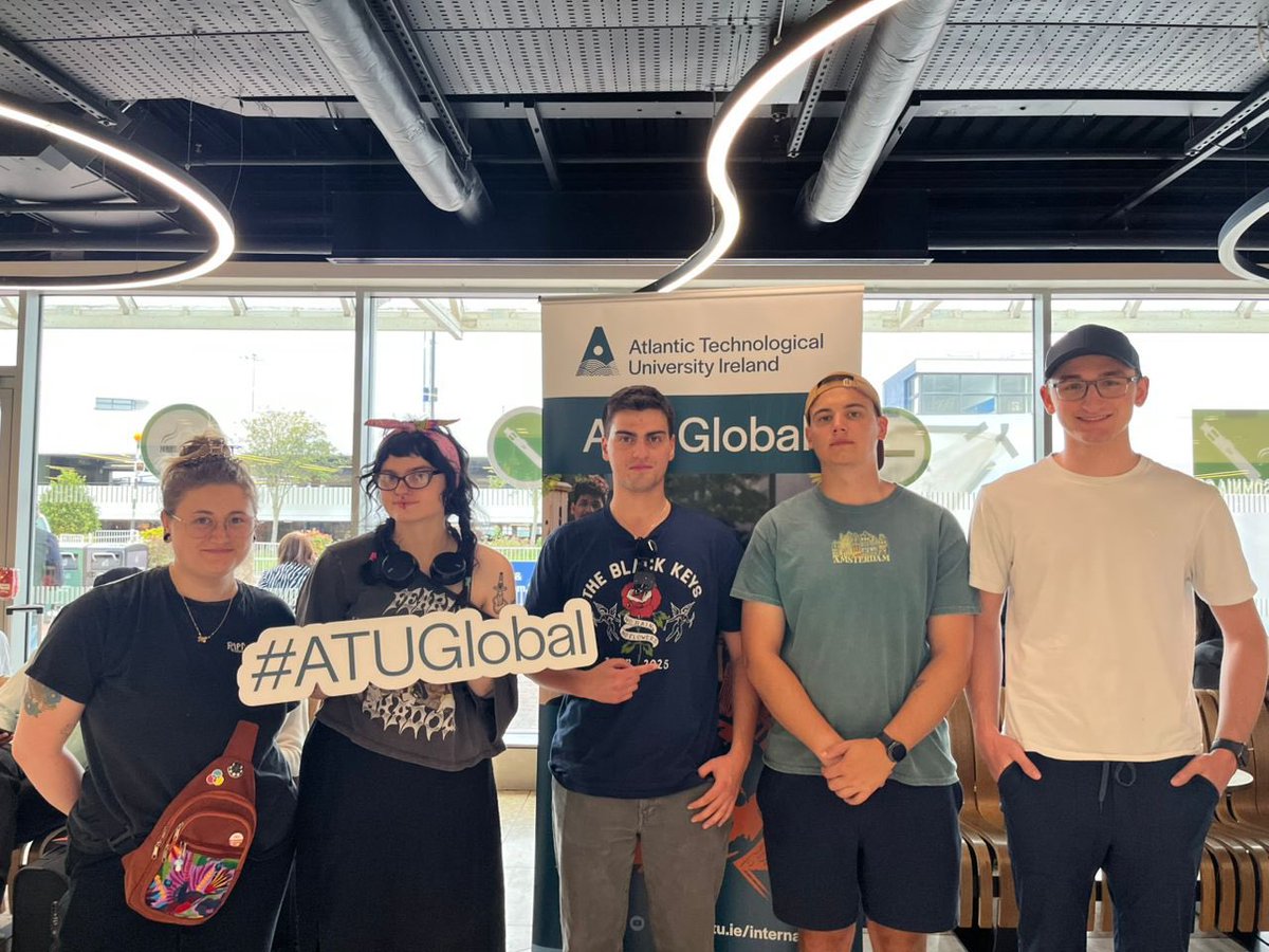 There are no strangers here, just friends you haven’t yet met! Happy, smiley faces galore as #ATUGlobal receive new <a href="/atu_ie/">Atlantic Technological University</a> international students <a href="/DublinAirport/">Dublin Airport</a> on Day 1 of our airport collection service. 😃