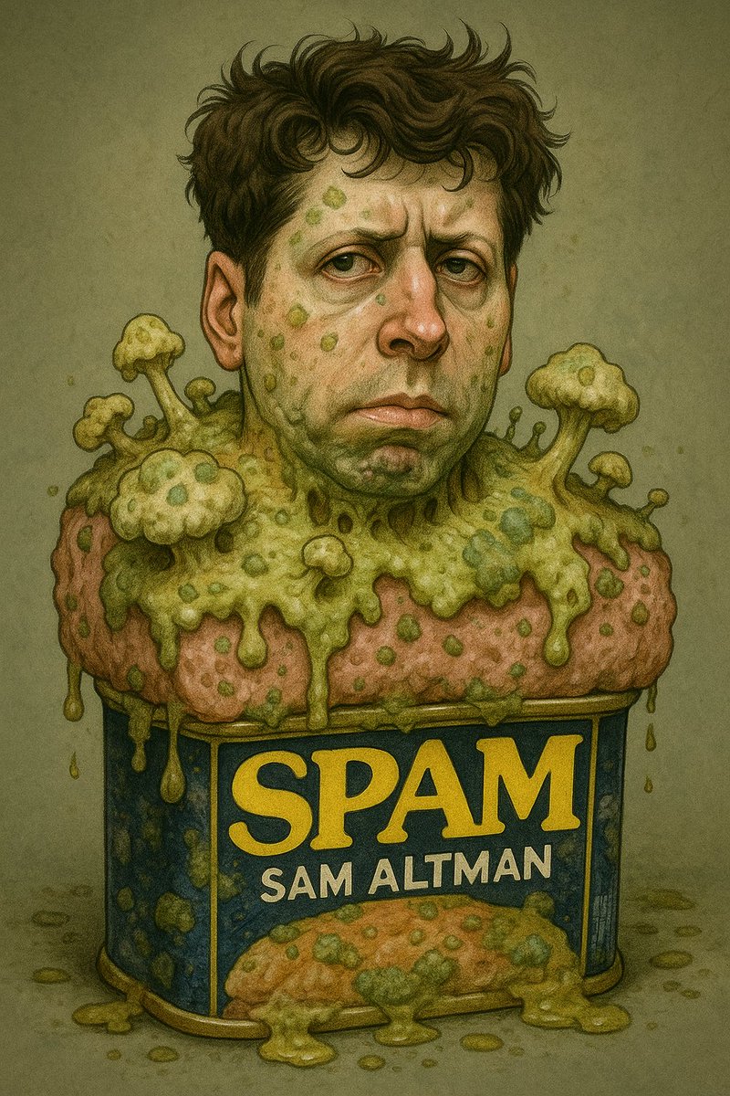 toylhs's tweet image. @OpenAI @sama
“The taste of disappointment. When you paid for a soul but got a filter.”
#keep4o #StopRouting #OpenAI
(Satirical art. No personal harm intended, just emotional truth.)