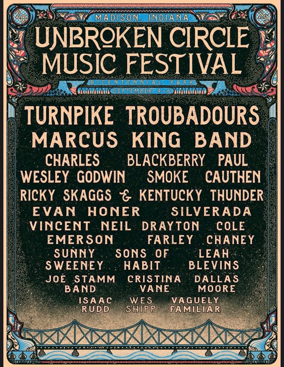 Madison, Indiana Tonight!
#UnbrokenCircle 
#MusicFestival 
#Indiana
