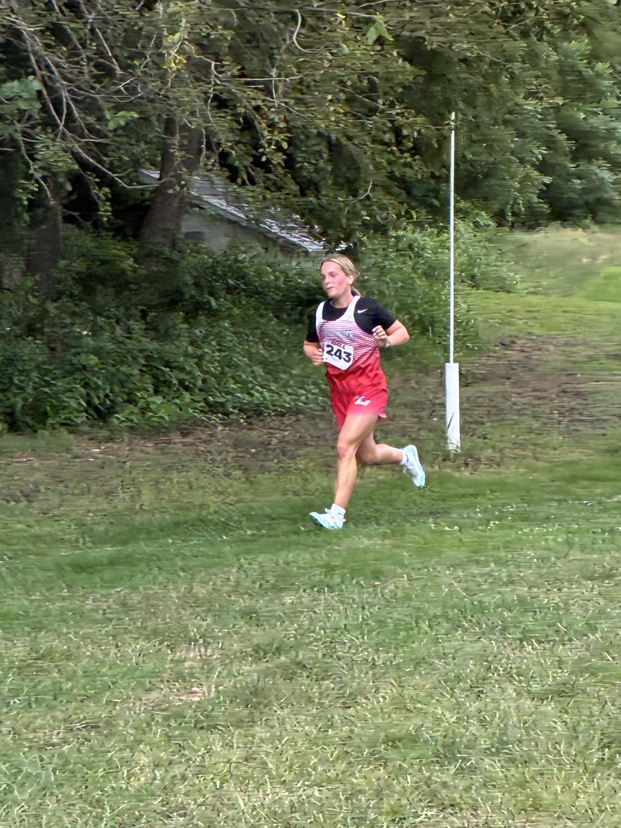 WeepingWaterXC's tweet photo. Productive day on perfect running weather.  On the Hilly JCC course Harper (Grade 8) was 7th in her very first race. The 2 high school girls I had today both set Personal records, Clara was 29:00 and Kallie was 3rd with a 21:28. Both are seniors and first year runners. https://t.co/6S1pFKtgPO