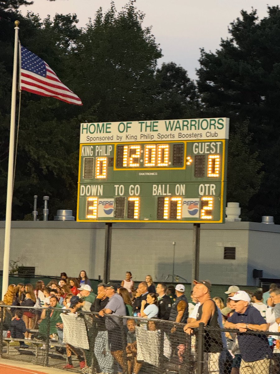 King Philip Football (@kpwarriors) on Twitter photo END Q1: No score END Q1: No score