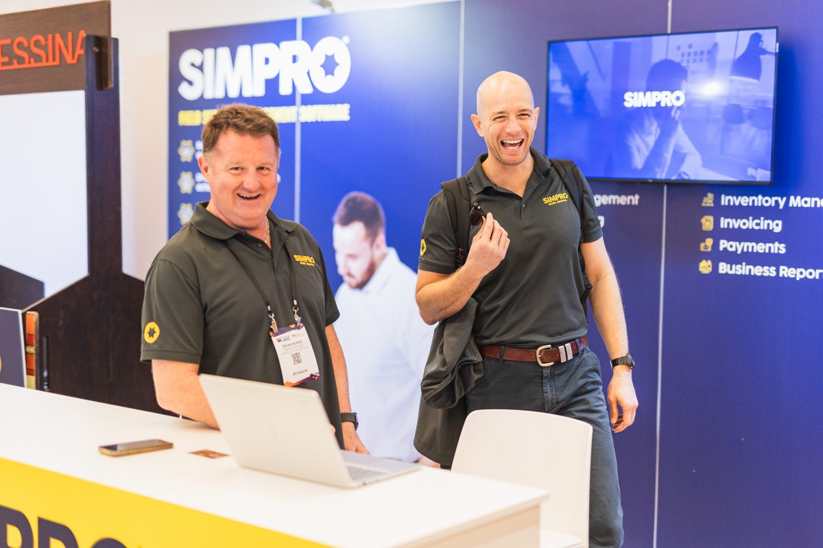 simprosoftware's tweet image. Still buzzing from an amazing time at the Field Services Management Summit 2025 in Sydney! 🌟 

Grateful for the chance to connect, share powerful success stories, demo real solutions, and bring some extra sweetness to the event with our Simpro gelato cart.