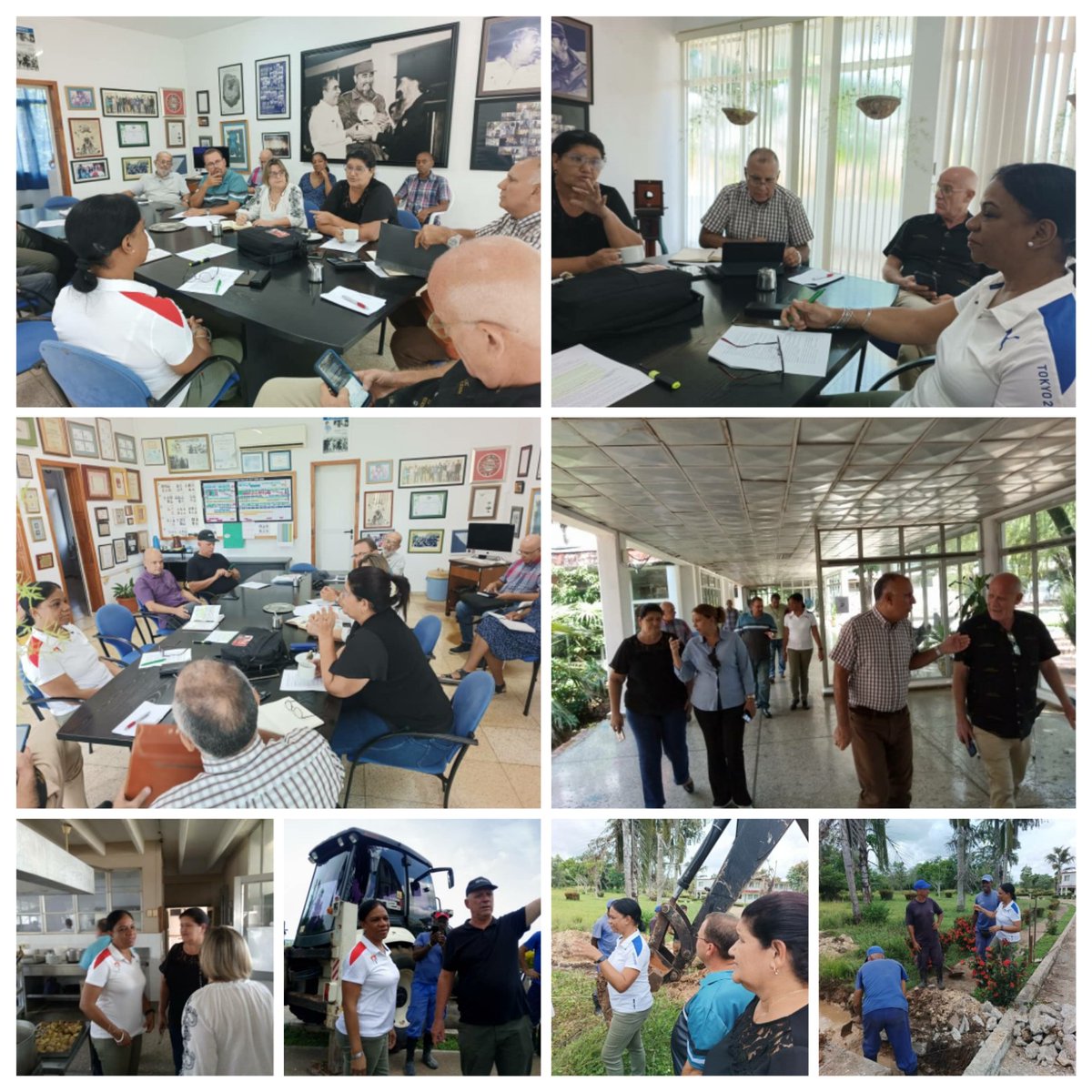 Junto a las máximas autoridades de la provincia #Artemisa,se chequeron las acciones integrales que se realizan en la <a href="/eictv_cuba/">EICTV</a> en San Antonio de los Baños, inaugurada por nuestro Comandante en Jefe Fidel Castro y que cumplirá 40 años.Intercambio con trabajadores y constructores