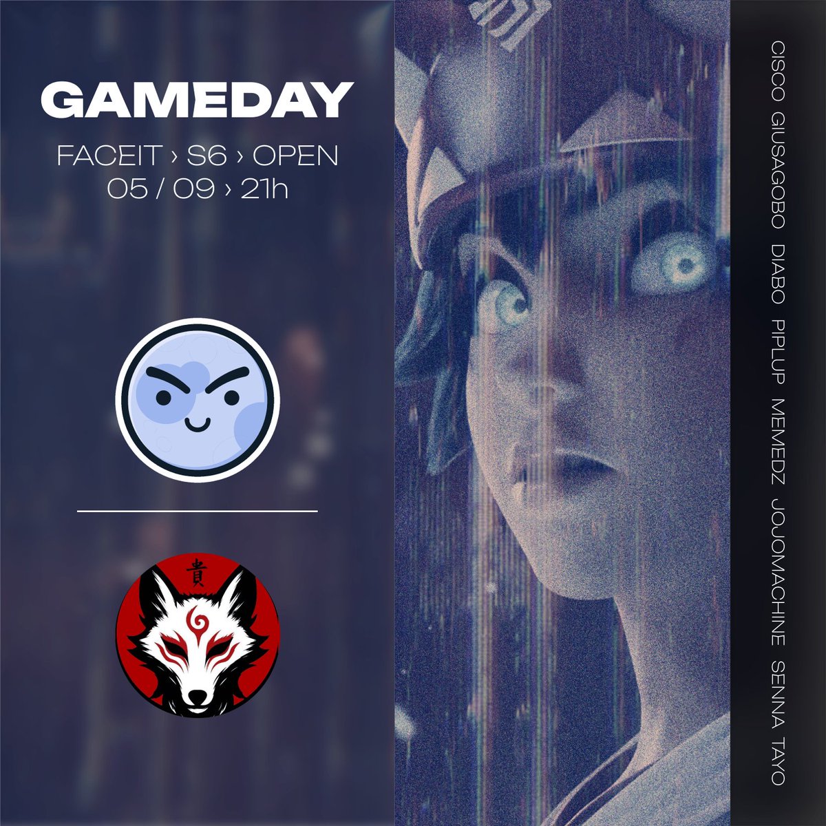 LuaCheiaOW's tweet image. 🌕 TEM MAIS JOGO! 🌕

Daqui a pouquinho tem Lua Cheia em ação contra a SNK Red, às 21h, pela Faceit League! 🔥

Vamos juntos em mais um confronto!

#NoiteDeLuaCheia