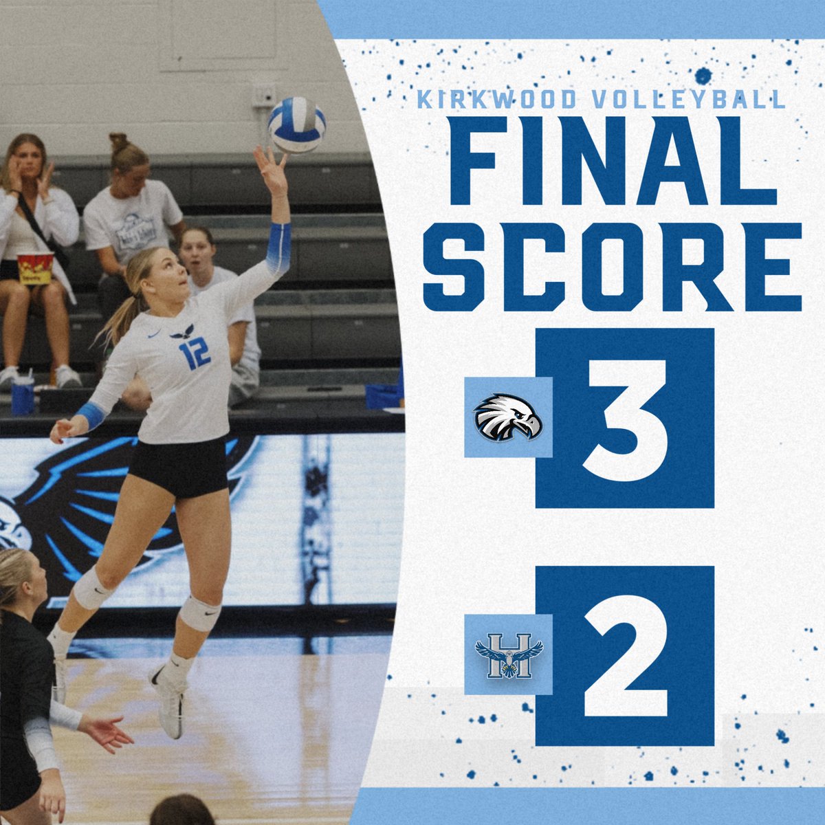 Kirkwood Eagles (@kirkwoodeagles) on Twitter photo VOLLEYBALL
The Eagles soar past the #5 Hawks in a 5 set thriller! They're set to take on #10 Illinois Central in 10 minutes!
#GoEagles🦅🏐 |
<a href="/KCC_VB/">Kirkwood Volleyball</a> VOLLEYBALL
The Eagles soar past the #5 Hawks in a 5 set thriller! They're set to take on #10 Illinois Central in 10 minutes!
#GoEagles🦅🏐 |
<a href="/KCC_VB/">Kirkwood Volleyball</a>