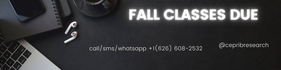 cepribresearch's tweet photo. As fall semester begins soon we kick-start our early bird offers to book our services for upcoming classes to get huge discounts.
Math/Stats/Accounting /Chemistry/Econ/Finance/Essays/English/History/Religion/Bio/Pysch💯
No need to stress about any of the classes . https://t.co/lDmUEYLNif