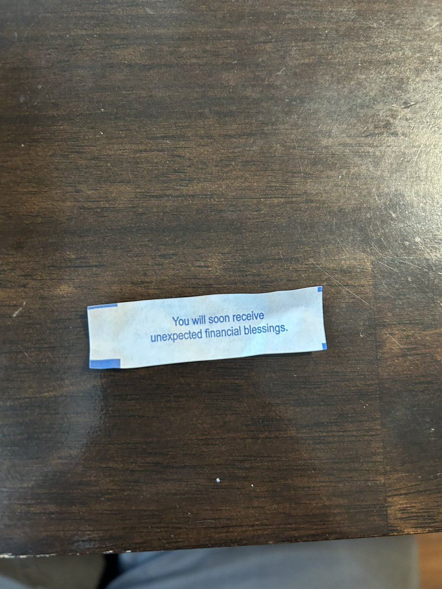 Good time to get a fortune cookie