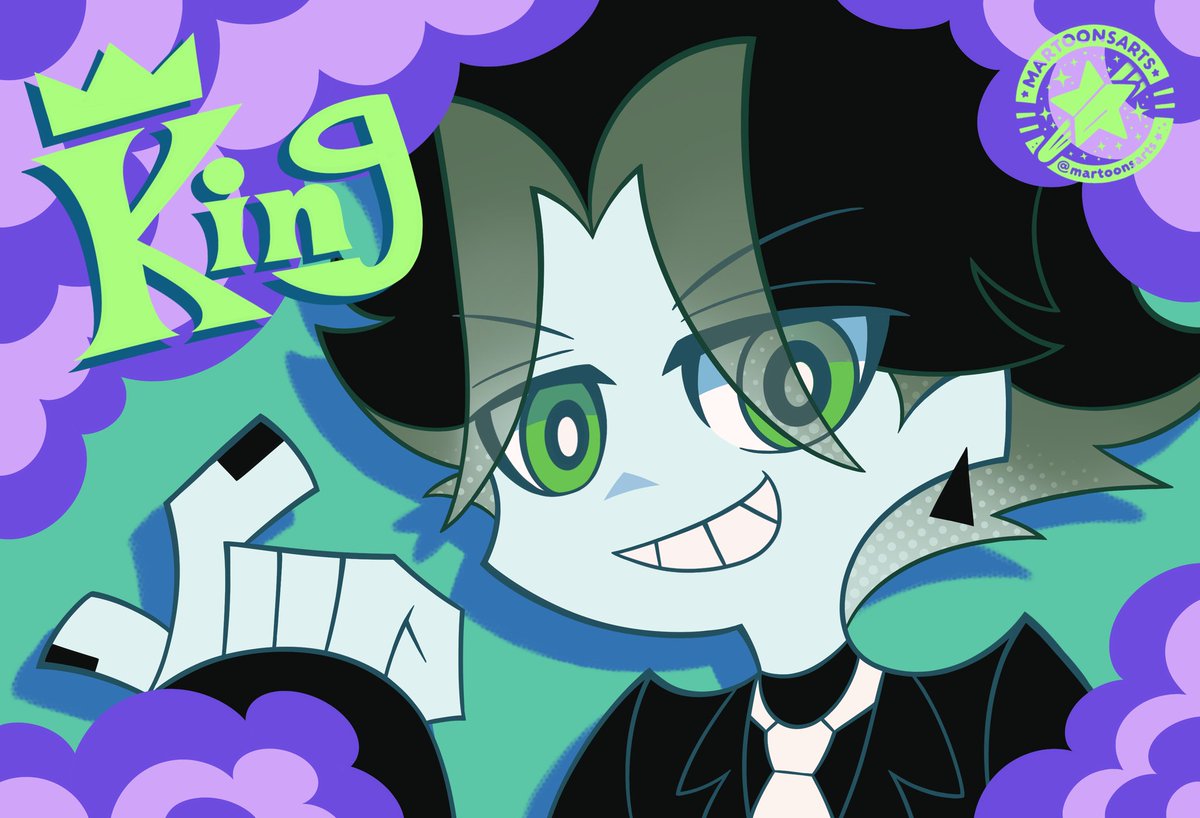 [C] P&amp;S: Bunny &amp; King 🐰👑

Meet the newest Panty &amp; Stocking characters! Thanks sm @BlueBerrySlurpieGuy for commissioning this! 

Had a lot of fun with this one 🤩

#NewPSG #newpantyandstocking #pantyandstocking #pantyandstockingfanart #oc #anime #digitalart #commission #TRIGGER