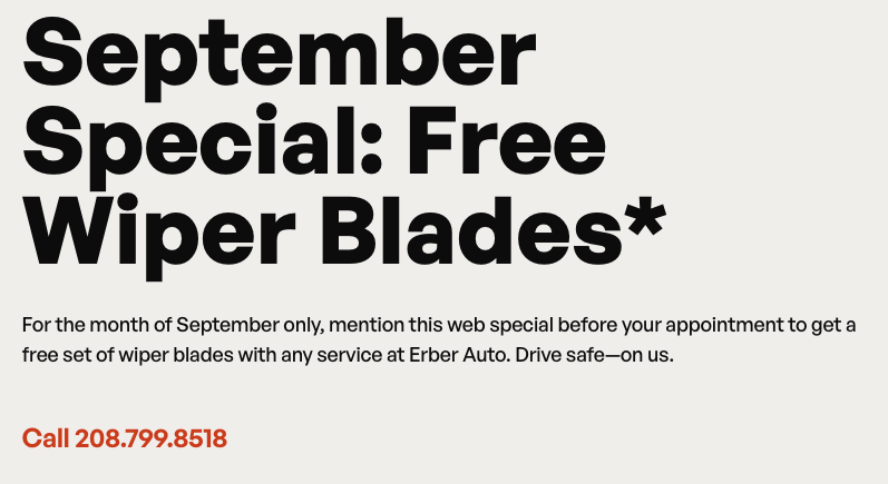 ErberAuto's tweet image. This month only!