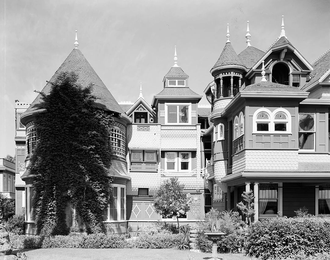 The Winchester Mansion is a 161-room California monstrosity built by widower Sarah Winchester, whose husband had invented the Winchester rifle. She believed that the spirits of those killed by his rifles were haunting her, so she added rooms, hallways, and passages to nowhere to