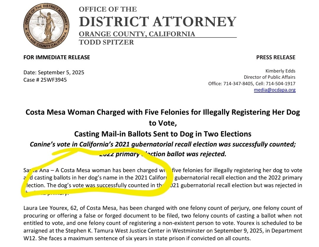 Our electoral security has gone to the dogs...literally!