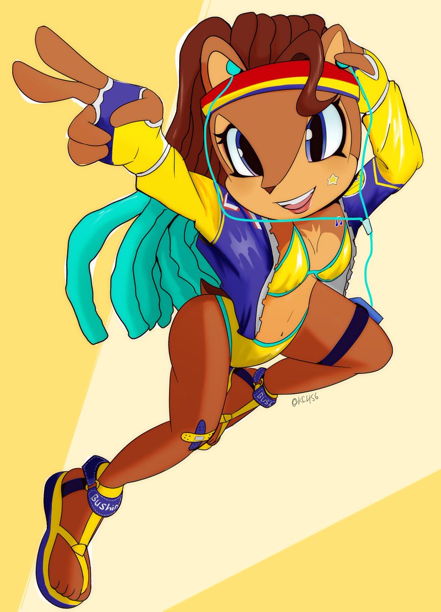 KC_456's tweet image. Sally as Kimberly SF6! this outfit spoke to me