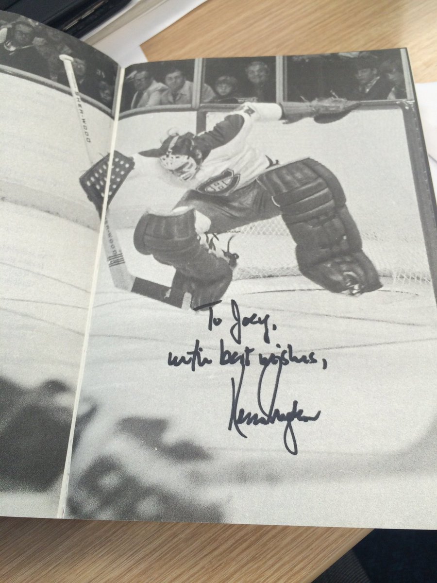 Ken Dryden will be the only player in #NHL history to win Playoff MVP one year…and then be the league’s Rookie of the Year the following season!

A true honour to have met the 5x Vezina🏆 winner in 2016 when he &amp; others from 🇨🇦’s ‘72 Summit Series team visited Vancouver

RIP