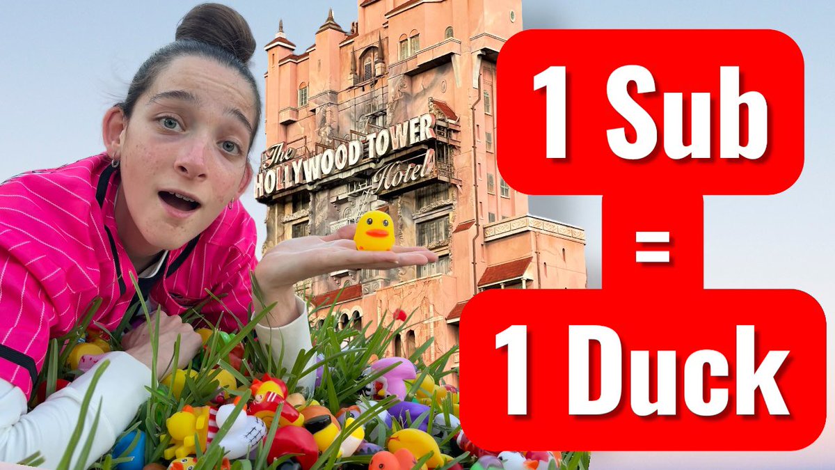 Save the show! Live on YouTube tomorrow! Disney world! 1 sub = 1 duck! 🎉🐥 youtube.com/live/JVhpGkUAp… via <a href="/YouTube/">YouTube</a>