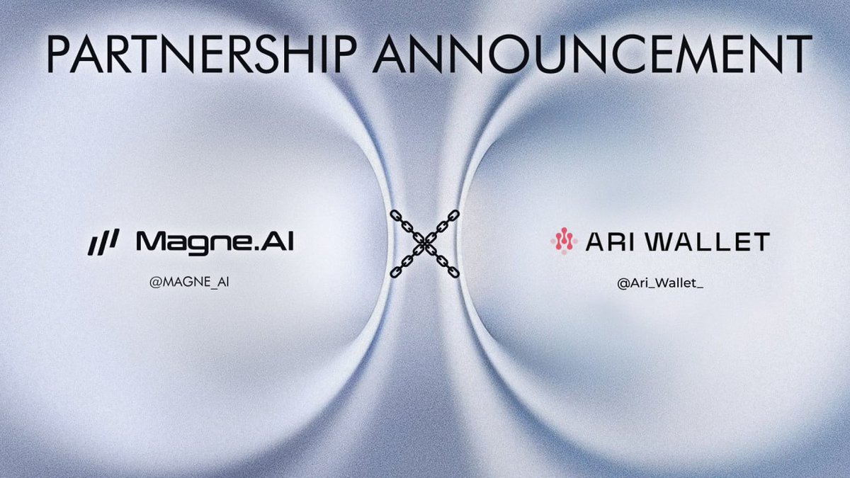 MAGNE.AI (@magne_ai) on Twitter photo 🤝 Partnership Announcement
We’re excited to collaborate with <a href="/Ari_Wallet_/">Ari Wallet 🟥</a>, the official wallet powering Arichain’s Multi-VM ecosystem. Ariwallet will soon support both SVM & EVM, serving as the central wallet for the Arichain community.
With Magne.AI’s 🤝 Partnership Announcement
We’re excited to collaborate with <a href="/Ari_Wallet_/">Ari Wallet 🟥</a>, the official wallet powering Arichain’s Multi-VM ecosystem. Ariwallet will soon support both SVM & EVM, serving as the central wallet for the Arichain community.
With Magne.AI’s