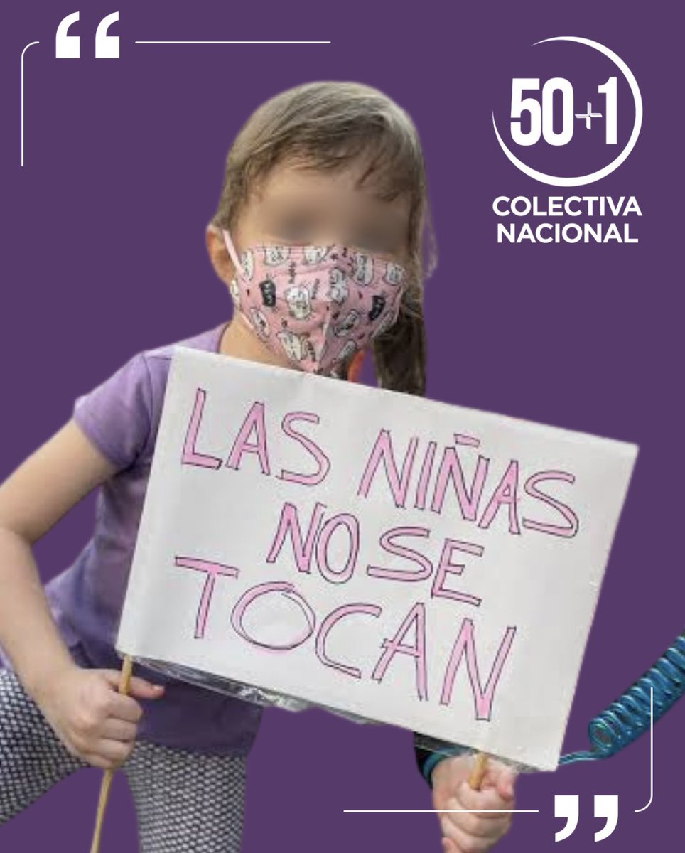Pronunciamiento de la Colectiva Nacional 50+1 #LasNiñasNoSeTocan

La Colectiva Nacional 50+1 condena enérgicamente la inaceptable agresión cometida en Cozumel, Quintana Roo, donde un militar, identificado como Jairo “N”, fue detenido por su presunta participación en el abuso