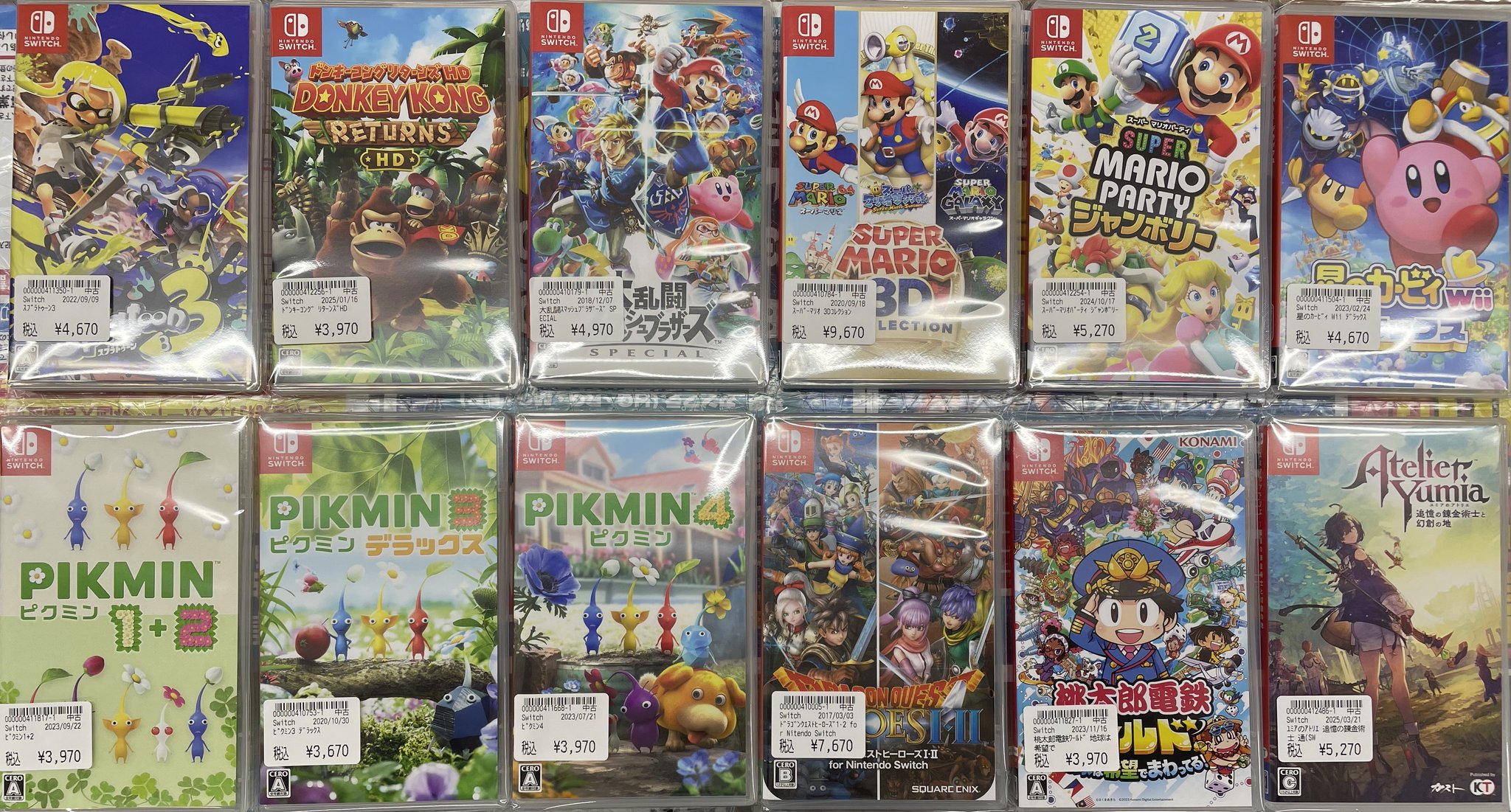 スプラトゥーン3 マリオ　星のカービィ　switch まとめ売り スプラトゥーン3 マリオ星のカービィswitch まとめ売り