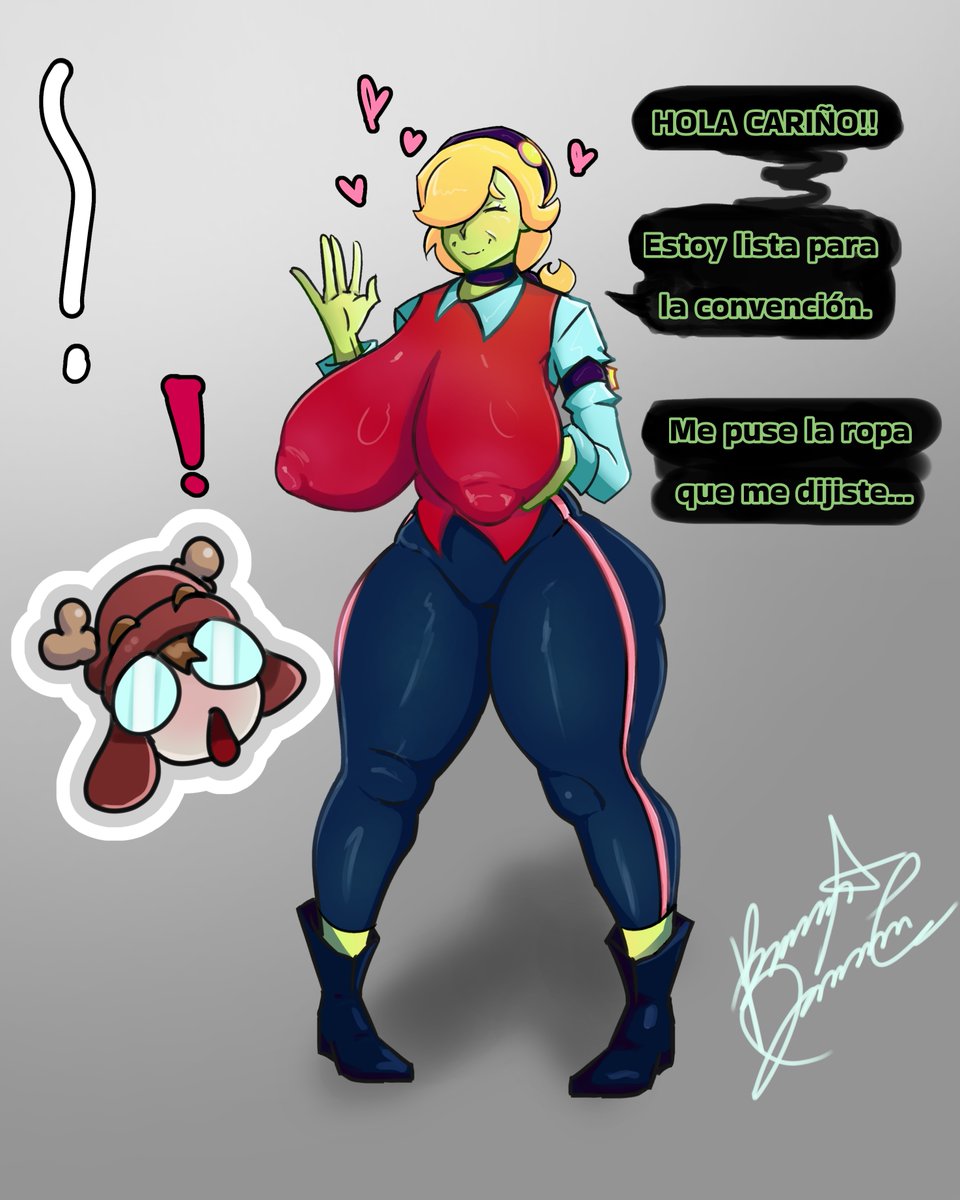 Ya termine otro dibujo del personaje del <a href="/Darktails84829/">kirbydrawn xd</a> con cosplay de colette. Perdón por la calidad pero es difícil trabajar en la compu.

Orale Kirbydraw por la idea, besos en el sin esquinas. 
#BrawlStars #rule34 #NSFW #brawlstarscolette #brawlstarsfanart #nsfwtwt