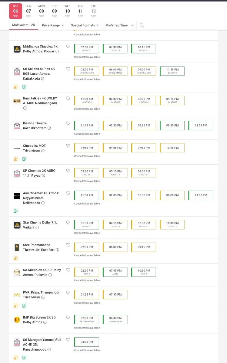 83 Fast Filling Shows at TVM for #Hridayapoorvam 👏🔥

#Mohanlal