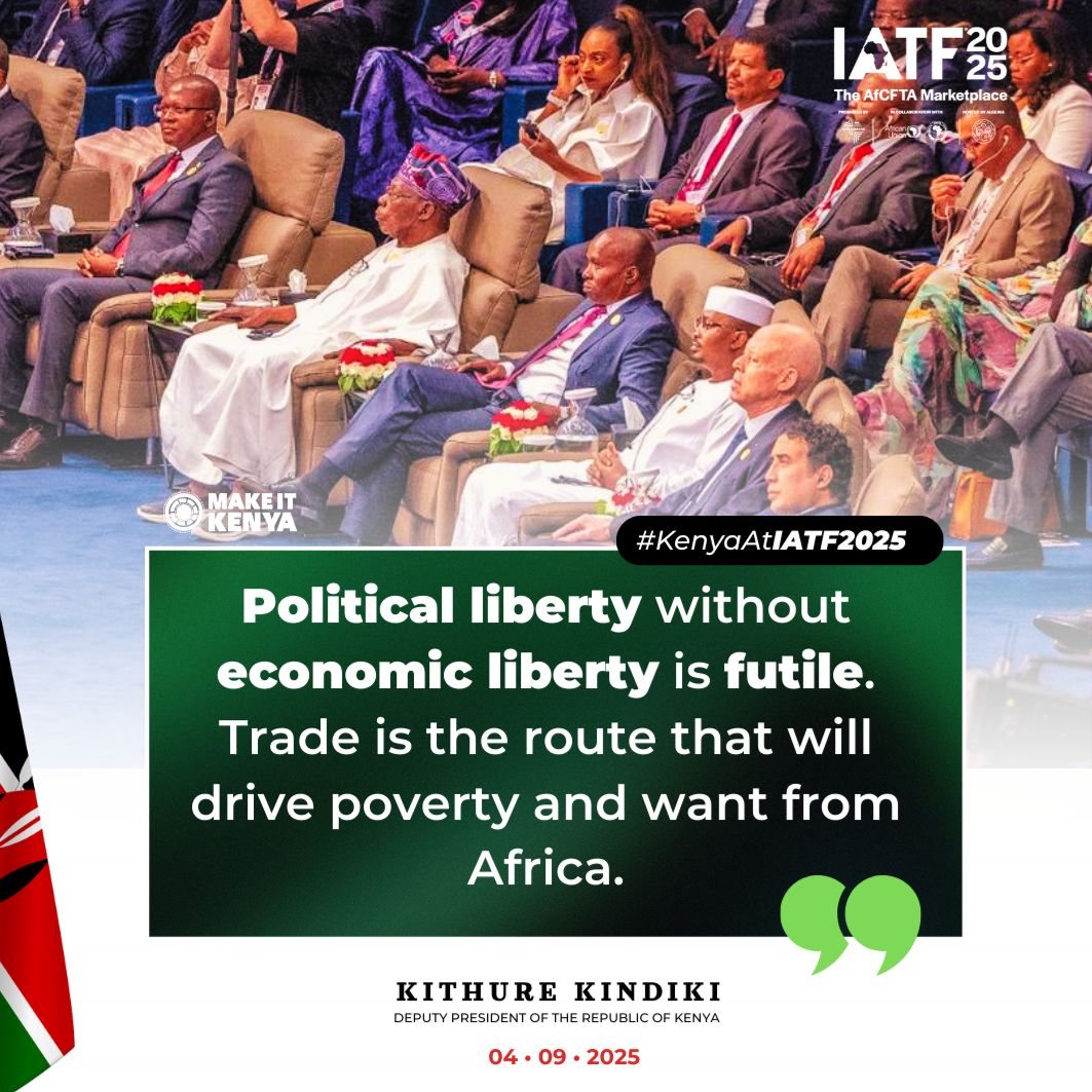 Modern infrastructure—rail, roads, internet—are Africa’s highways to prosperity. Kenya is building corridors that connect continents. #KenyaAlgeriaTies
Dp Kithure Kindiki