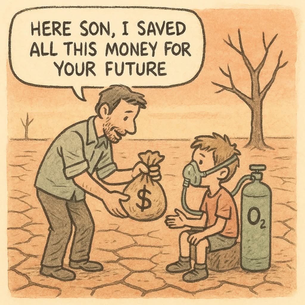 "I keep wondering: Why are global governments pouring money into fossil fuels, subsidizing the ruin of our environment?"