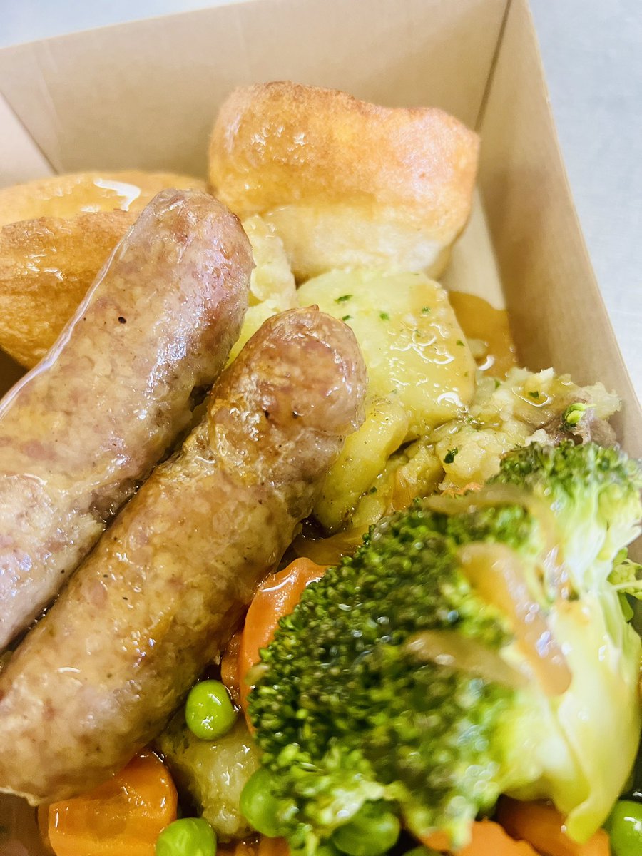 British classic served at school last week, toad in the hole using local butchers olde English pork sausages <a href="/LoveBritishFood/">Love British Food</a>