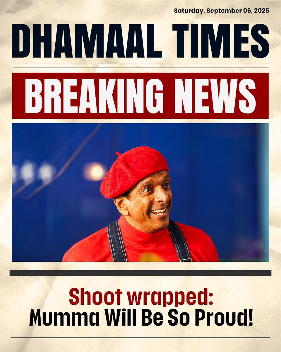 Ajay Devgn (@ajaydevgn) on Twitter photo Aaj ki taaza khabar, brought to you by the gang, jo ab jald hi lootne aa rahe hain aapka dil…aur dimaag! 😉
#Dhamaal4 arrives in cinemas on Eid 2026💥
<a href="/Riteishd/">Riteish Deshmukh</a> <a href="/ArshadWarsi/">Jolly Tyagi - Asli Jolly from Meerut</a> <a href="/jaavedjaaferi/">Jaaved Jaaferi</a> <a href="/imsanjaimishra/">Sanjay Mishra</a> #UpendraLimaye #AnjaliAnand <a href="/iamsanjeeda/">Sanjeeda Shaikh</a> <a href="/ravikishann/">Ravi Kishan</a> #EshaGupta Aaj ki taaza khabar, brought to you by the gang, jo ab jald hi lootne aa rahe hain aapka dil…aur dimaag! 😉
#Dhamaal4 arrives in cinemas on Eid 2026💥
<a href="/Riteishd/">Riteish Deshmukh</a> <a href="/ArshadWarsi/">Jolly Tyagi - Asli Jolly from Meerut</a> <a href="/jaavedjaaferi/">Jaaved Jaaferi</a> <a href="/imsanjaimishra/">Sanjay Mishra</a> #UpendraLimaye #AnjaliAnand <a href="/iamsanjeeda/">Sanjeeda Shaikh</a> <a href="/ravikishann/">Ravi Kishan</a> #EshaGupta