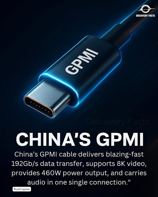 JimHarris's tweet image. GPMI standard launched in China 
A single cable, a groundbreaking innovation designed to replace multiple connections with one solution:

👉 Blazing Speed – Transfers data at 192Gb/s
👉 Fully supports 8K video 
👉 Delivers up to 460W of power
👉 Seamlessly transmits high-quality…