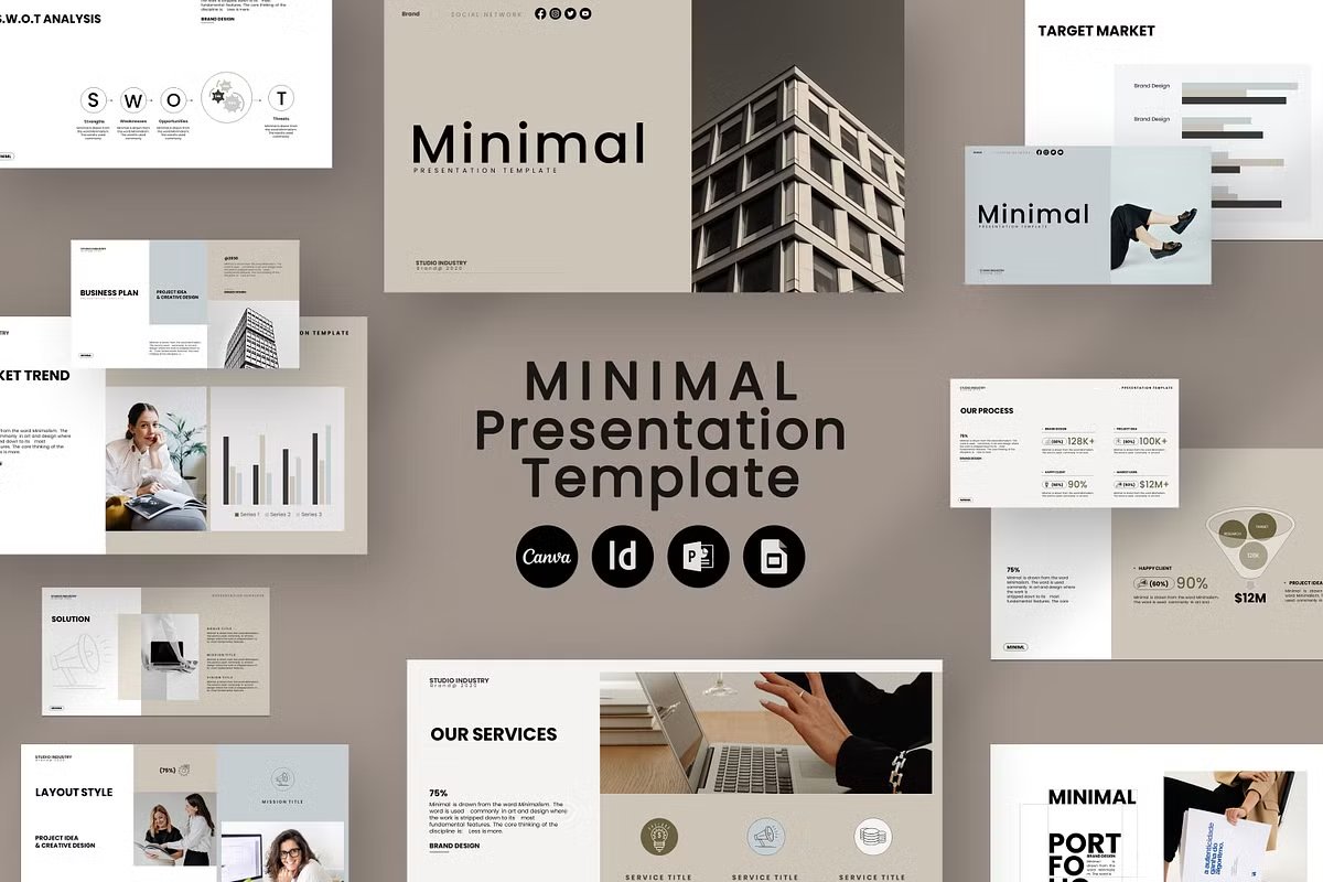 CreativeMarket's tweet image. Instead of “presentation” → use “pitch deck startup” for pro slides #keywordhacks