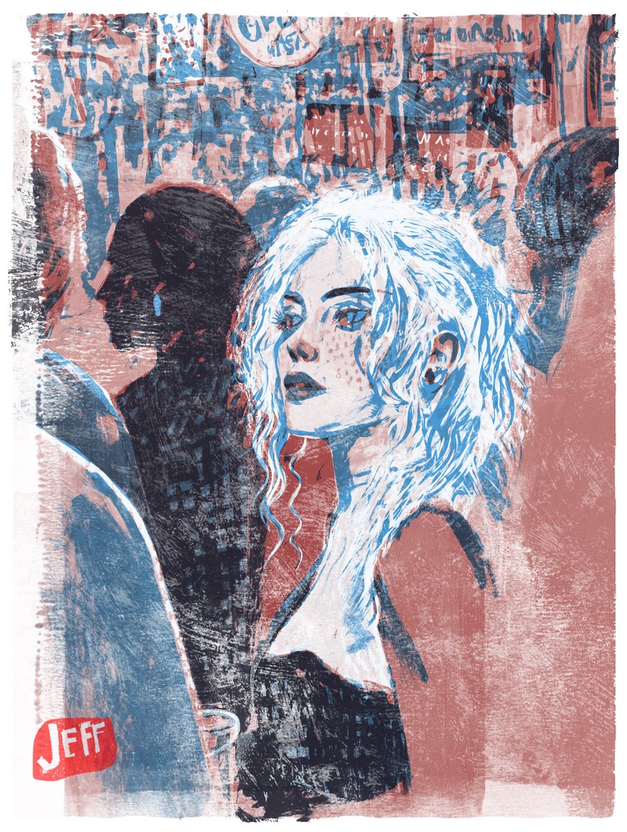 whackscript's tweet image. She stuck out in that crowd like she didn’t even mean to, just standing there with that look like she’d caught the whole lousy room yawning at once.
#FridayVibes #art #artist #ArtistsOnTwitter #digitalart #atx #austin #fridaynight #WeekendVibes