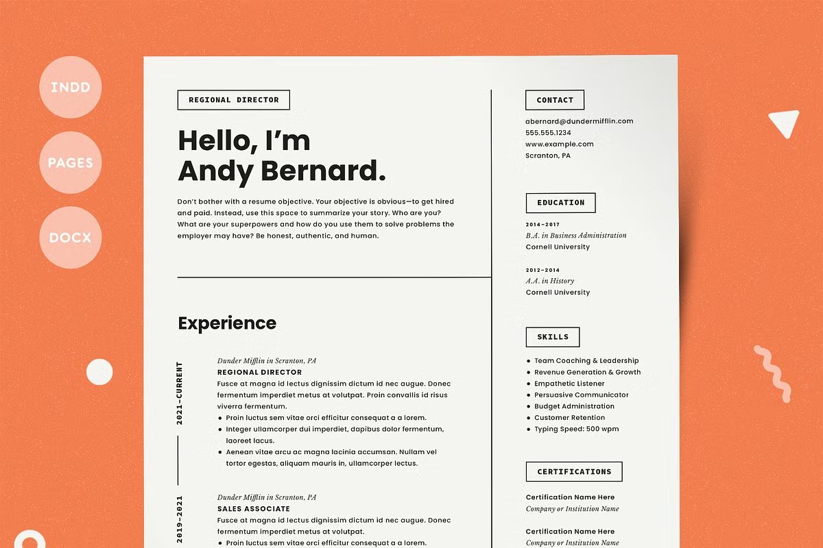 CreativeMarket's tweet image. Instead of “resume” → try “modern CV” for polished templates #keywordhacks