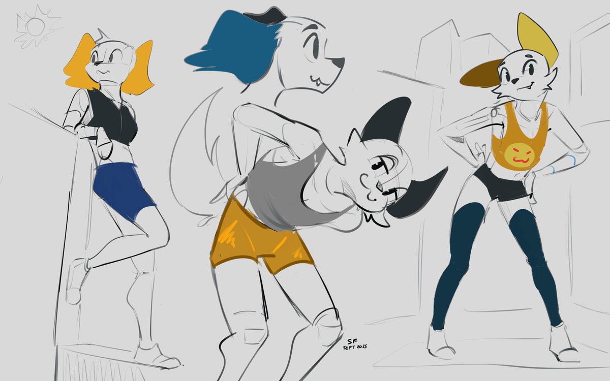 damn that last post got quite a lot attention thanks for the support everyone! tho now I don't have anything to follow up that drawing anymore so for now have a few random sketches that I did haha gonna be a lot of those again as per usual