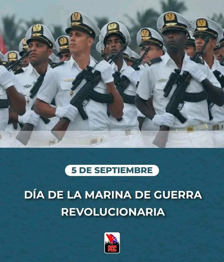 Feliz día para todos los integrantes de la Marina de Guerra Revolucionaria. #CubaViveEnSuHistoria