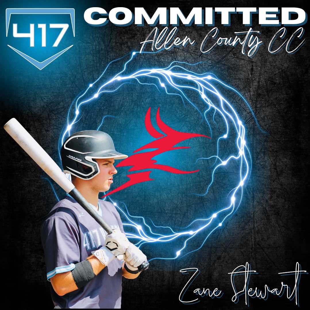 Congratulations to 417 Baseball 2026 Grad <a href="/ZaneStewart31/">Zane Stewart</a> on committing to play at Allen County CC next year!! #Family #JucoRoute