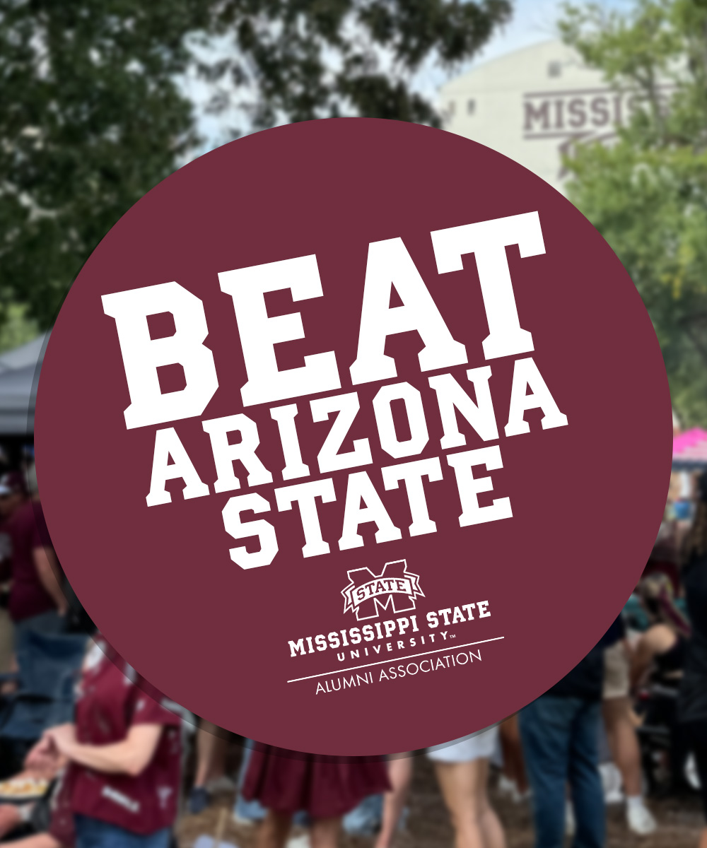 MSStateAlumni's tweet photo. For the first time in 2025, it’s GAMEDAY in Starkville, Mississippi! 🐶

Be sure to grab a BEAT ARIZONA STATE sticker from an Alumni Delegate as you enter Davis Wade Stadium. https://t.co/YbEcYjrhtN