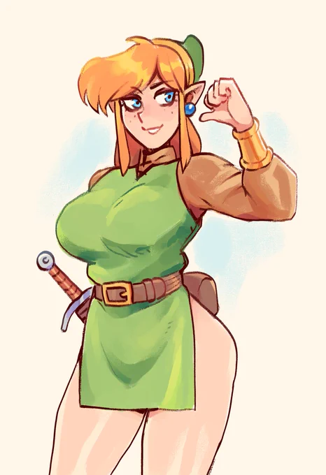Female Link Friday doodle
