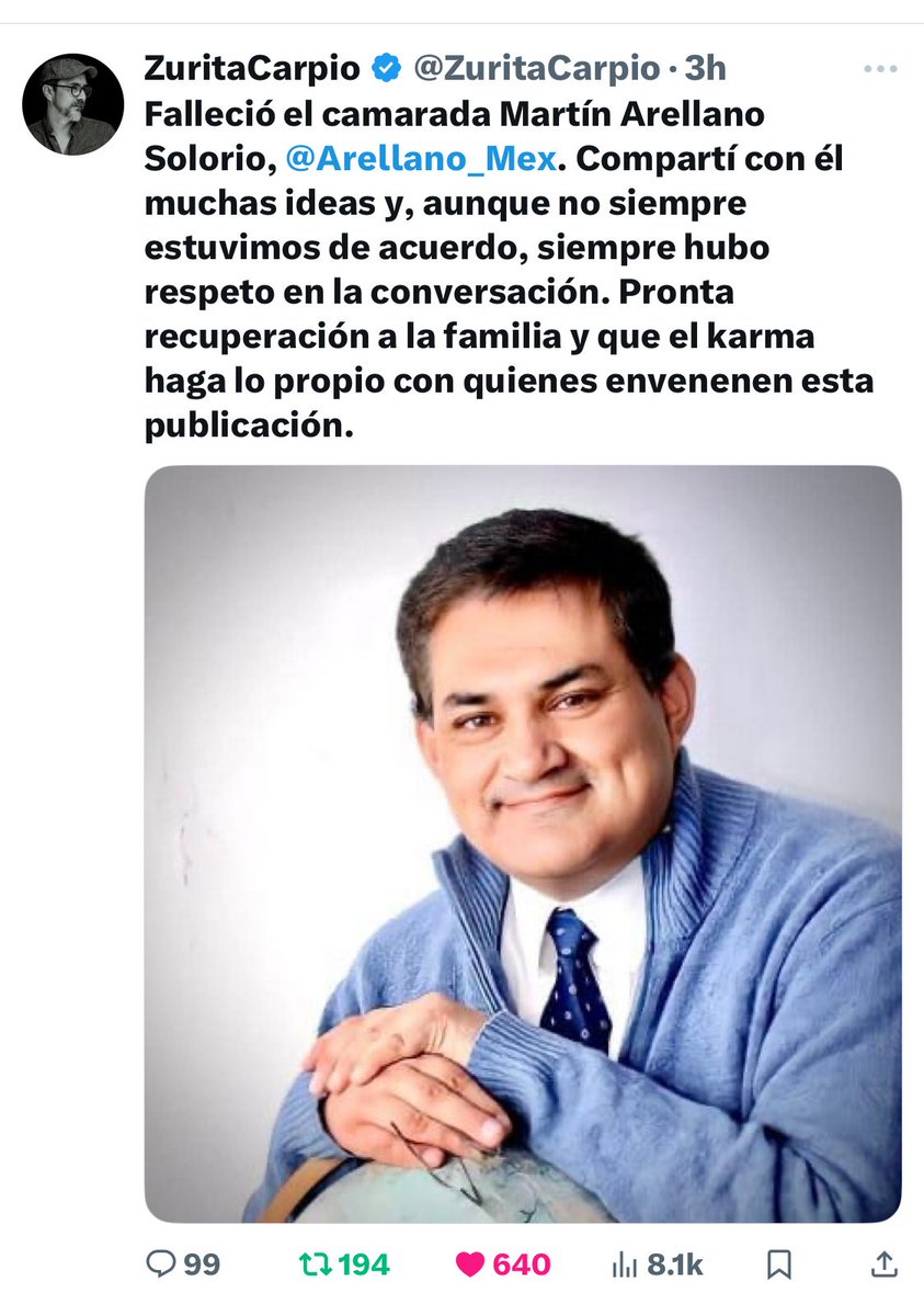 <a href="/Geopolitik_2030/">CARLOS AGUIAR - GEOPOLÍTICA</a> <a href="/Arellano_Mex/">Martín_Arellano</a> Amigo Carlos !
<a href="/ZuritaCarpio/">ZuritaCarpio</a>