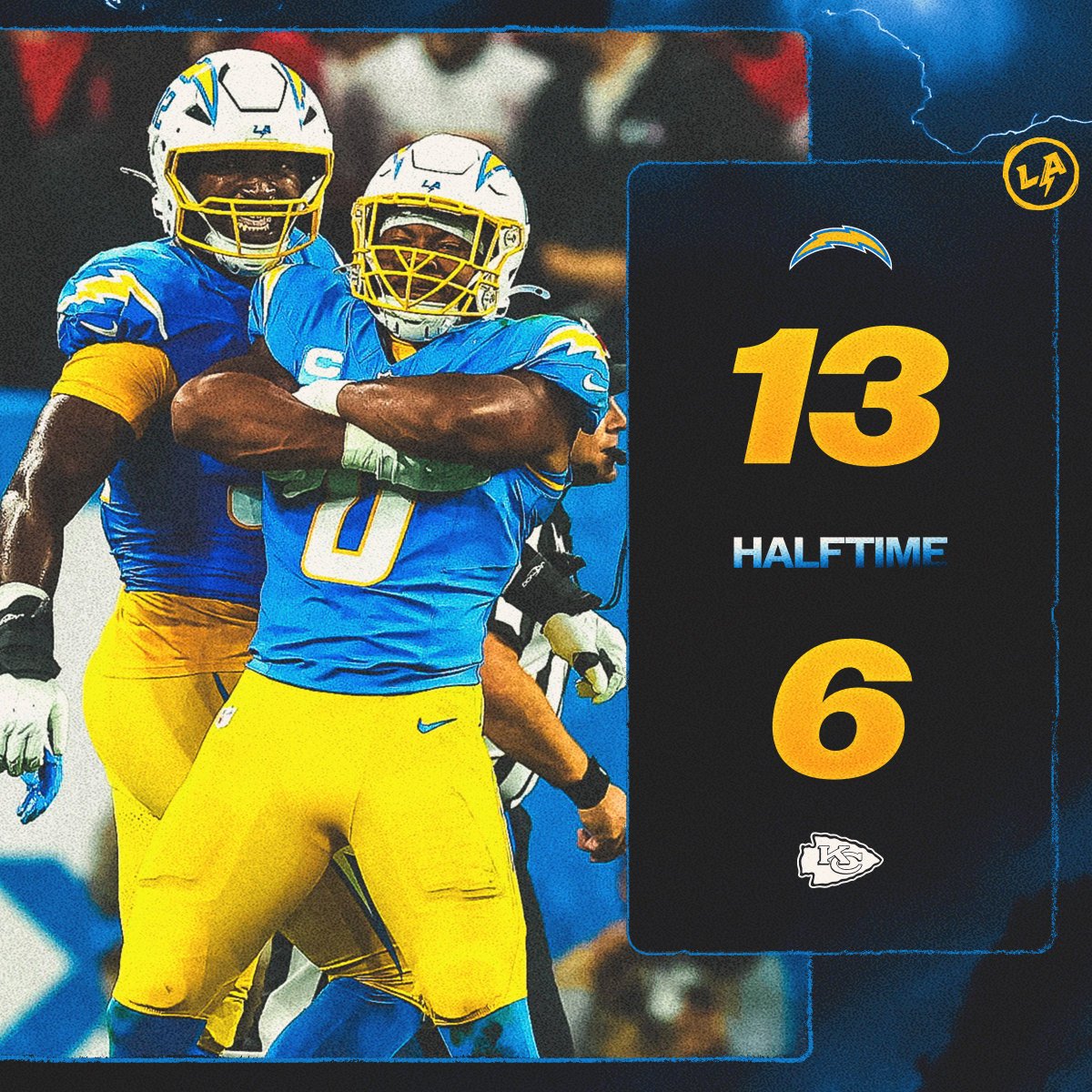 chargers's tweet image. intervalo