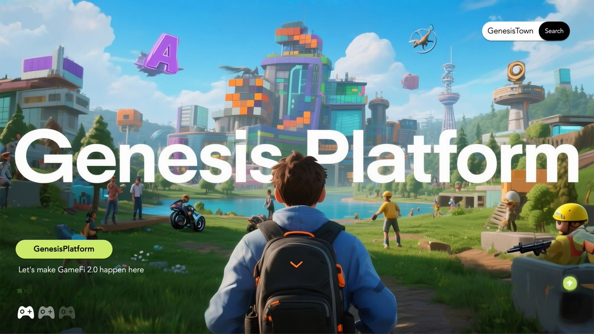 GP_GameFi's tweet photo. Our mission for #GenesisPlatform is simple: to be the stage where the next generation of digital entertainment unfolds. 🎭 

We're building an ecosystem where more games, more interactive experiences, and more creator-led worlds can thrive. The future of digital fun starts here. 🚀🎮

#Web3 #GenesisPlatform #GenesisTown