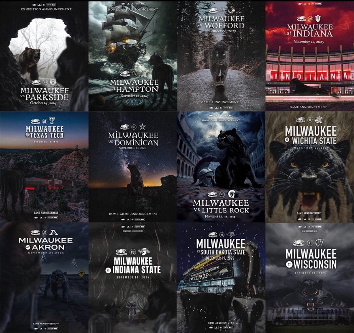 Elite level non-conference schedule for the Panthers 🐆🏀 <a href="/MKE_MBB/">Milwaukee Men's Basketball</a>