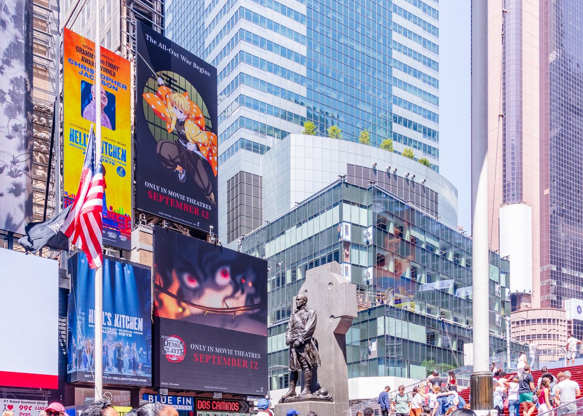 DemonSlayerUSA's tweet photo. Demon Slayer Corps Unite! ⭐

The Demon Slayer: Kimetsu no Yaiba Infinity Castle billboards have taken over the U.S.!

Let us know if you've spotted one in your neighborhood 👀