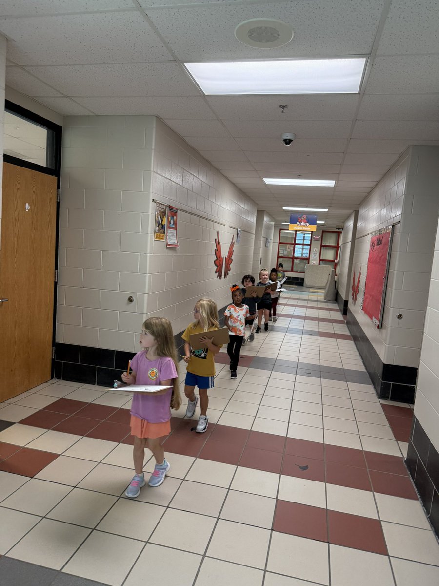 Ms_Ferri_'s tweet photo. Today we went on a shape hunt around our school to find all the ways math shows up in our lives! @SolleyAACPS @AACPS_PK5Math #belonggrowsucceed https://t.co/6Y5cX8iwCZ