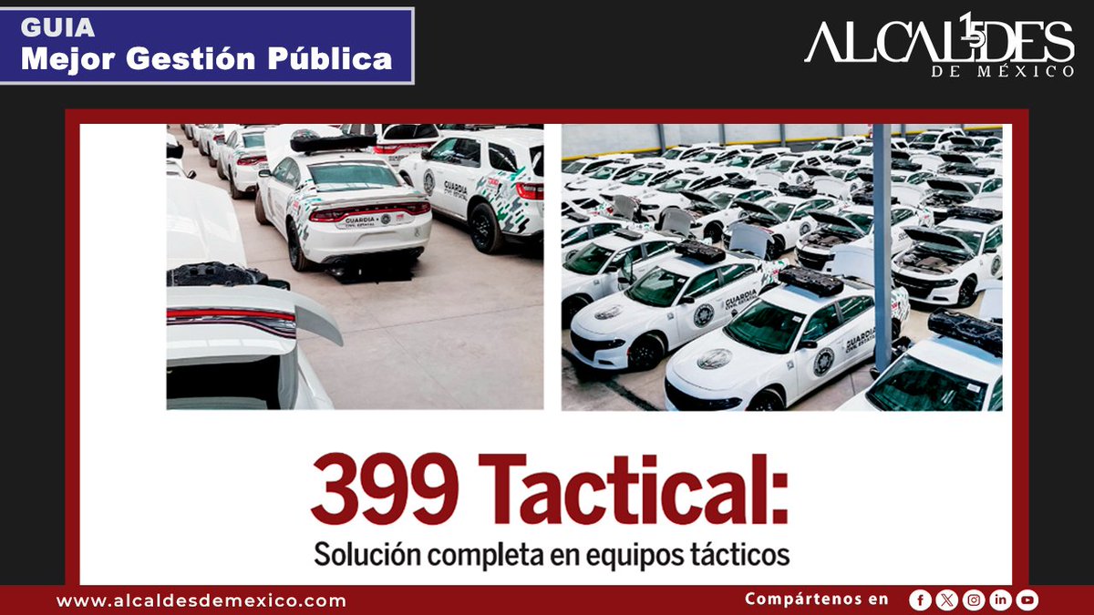 .<a href="/399tactical/">399tactical</a> ofrece herramientas importantes para que los municipios gestionen la seguridad vial y disminuyan los accidentes por exceso de velocidad.

Checa la Guía Mejor Gestión Pública 👉🏻bit.ly/4eOd44U