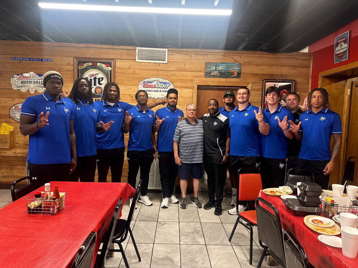 Terence Cahee II (@coachtcaheeii) on Twitter photo Huge s/o to Seafood Palace (Lake Charles) for the amazing food and hospitality today for our Pokes! Another first class business in our community! <a href="/mgoode20/">Mac Goode</a> <a href="/McNeeseFB/">McNeese Football</a> #GeauxPokes 💙💛 Huge s/o to Seafood Palace (Lake Charles) for the amazing food and hospitality today for our Pokes! Another first class business in our community! <a href="/mgoode20/">Mac Goode</a> <a href="/McNeeseFB/">McNeese Football</a> #GeauxPokes 💙💛
