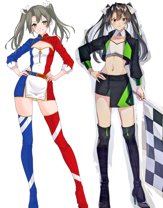 ウチの瑞鶴と比較、これでも盛りになっていたとはこのにたまこの目を持ってしても(略 あと髪が思ったより長かった、長くすると利根姉さん入っちゃうかと思って控えめにしちゃってたφ(*'-`)