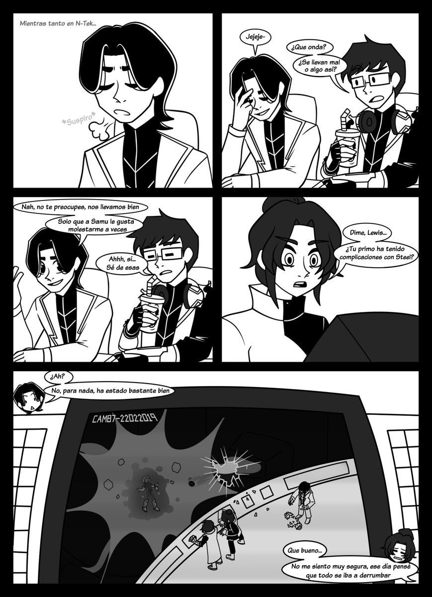 Thedarkangelsa1's tweet photo. Samu N' Steel Mini Comic #1 Mientras tanto en N-Tek...
Pagina 1 y 2
.
.
.
#art #fancomic #webtoon #ben10 #maxsteel #ben10fanart #spiderman #webcomic #originalcharacters #fancharacters https://t.co/GhEm2HL2SN