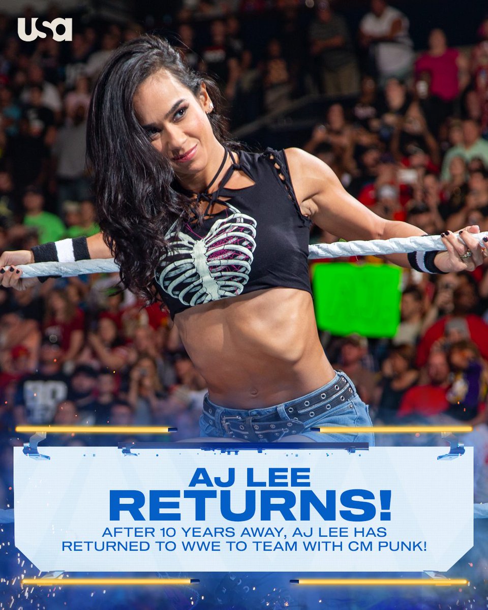 IT'S TIME TO LIGHT IT UP! <a href="/TheAJMendez/">AJ Mendez</a> is BACK in WWE! #SmackDown