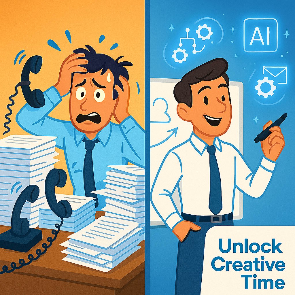 Imagine what your team could do with hours back every week. Automate the routine, unlock time for creativity, and deliver real value where it matters most.